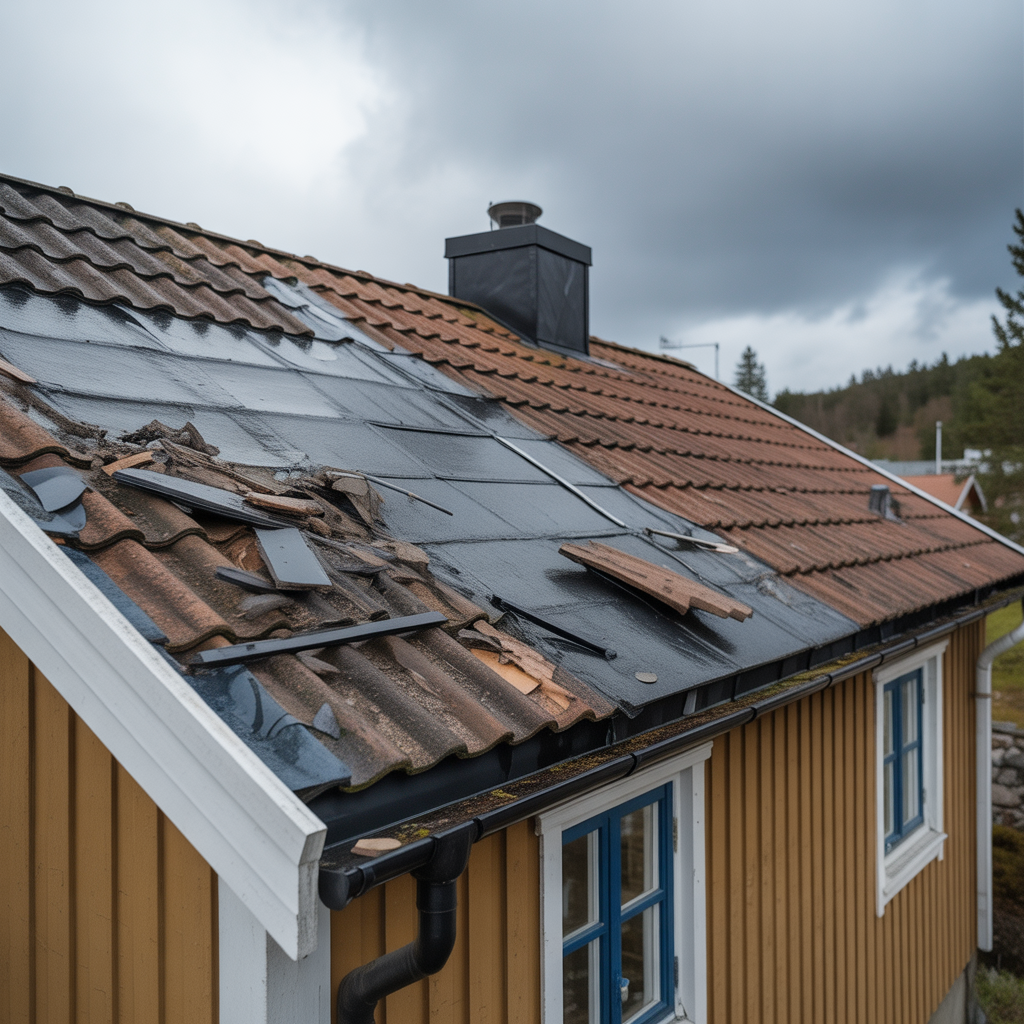 5.Hur du avgor om taket ar skadat efter en storm