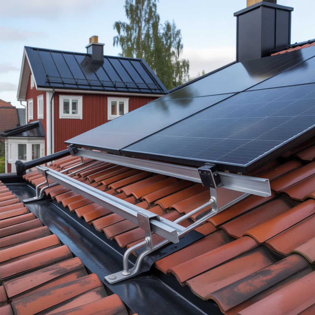 solcellsfasten pa tak montage tathet och kostnader