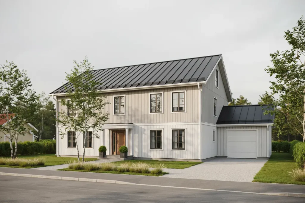 takrenovering med nya h ngr nnor p villa i f rsl v